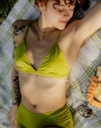 Triangle Bralette - Lime