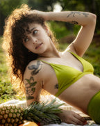 Triangle Bralette - Lime