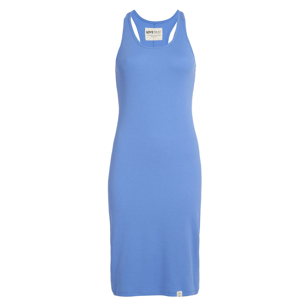 Pima Rib Knit L&L Racerback Dress - 96% Organic Peruvian Pima Cotton