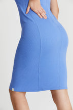 Pima Rib Knit L&L Racerback Dress - 96% Organic Peruvian Pima Cotton