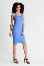 Pima Rib Knit L&L Racerback Dress - 96% Organic Peruvian Pima Cotton