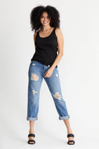 Pima Rib Knit L&L Tank - 96% Organic Peruvian Pima Cotton