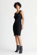 Pima Rib Knit L&L Racerback Dress - 96% Organic Peruvian Pima Cotton