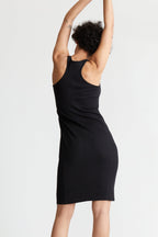 Pima Rib Knit L&L Racerback Dress - 96% Organic Peruvian Pima Cotton