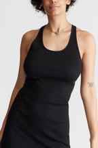 Pima Rib Knit L&L Racerback Dress - 96% Organic Peruvian Pima Cotton