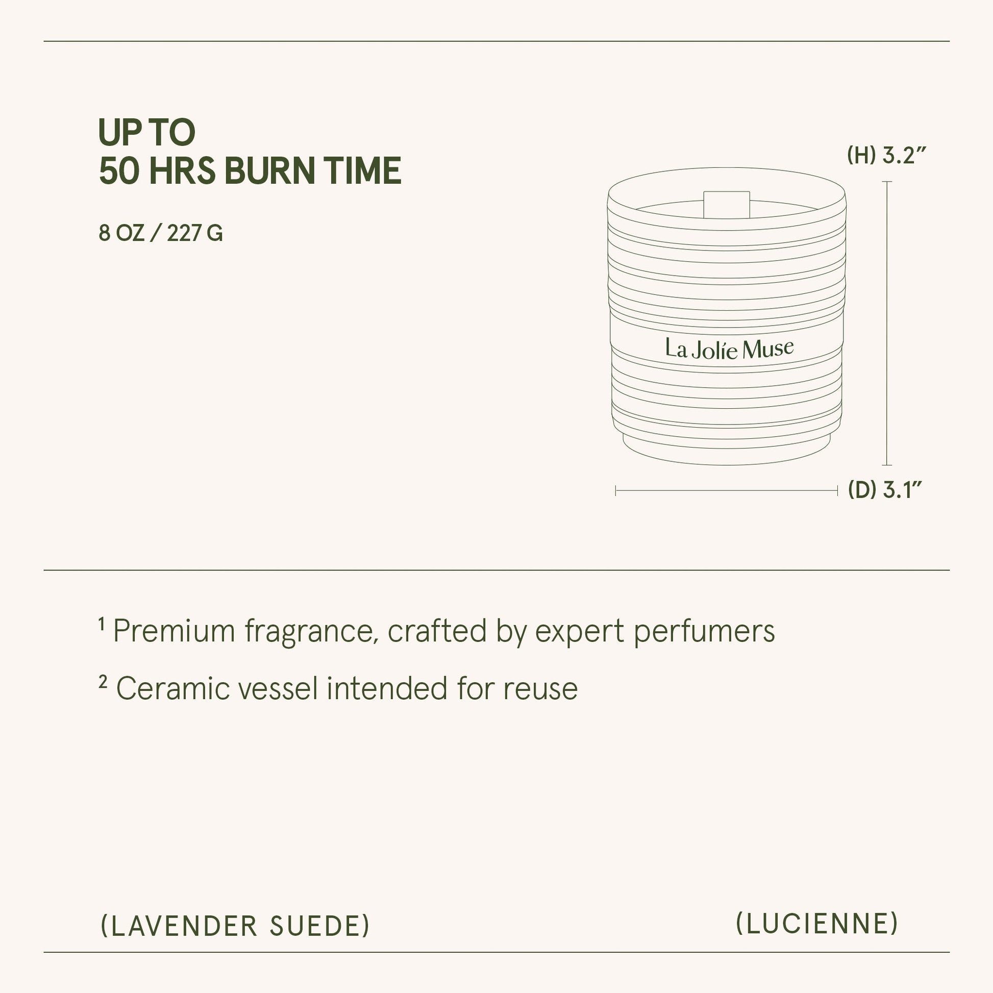 Lucienne - Lavender Suede Candle