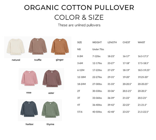 Lucky Shamrock Clover St. Patricks Kids Organic Cotton Pullover (9 shamrocks)