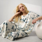 Lunya X Grace Dines Washable Silk Tee Pant Set