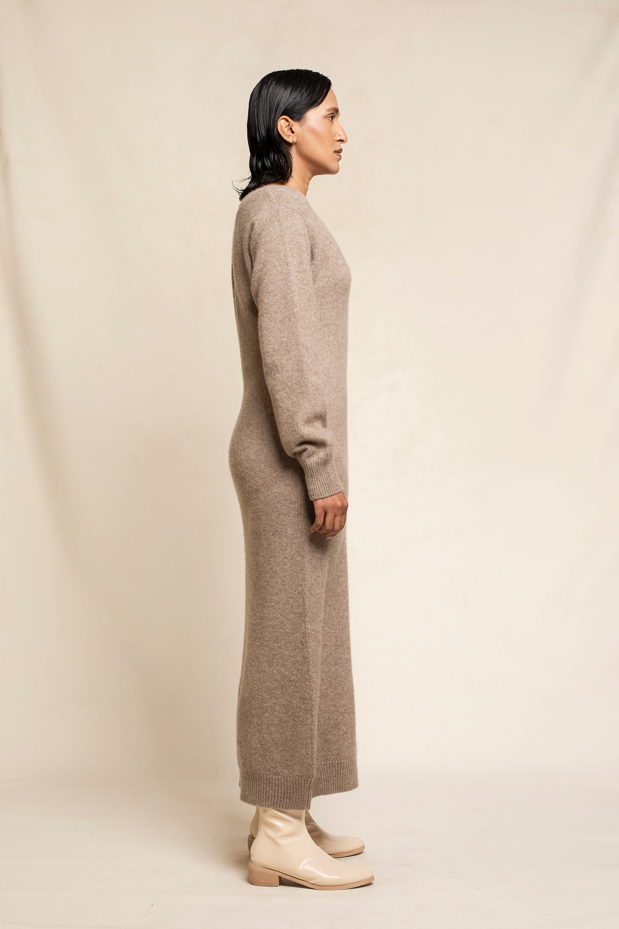 Women's Cashmere Silk Maxi Dress