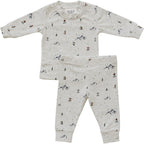 Ski Print Cozy Set - 95% Cotton
