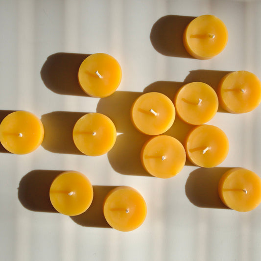 Pure Beeswax Tea Light Candles