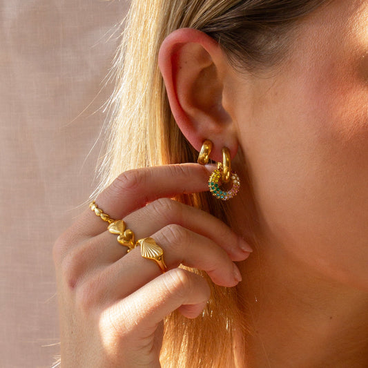 Donna Hoop Earrings - The Peony Haus