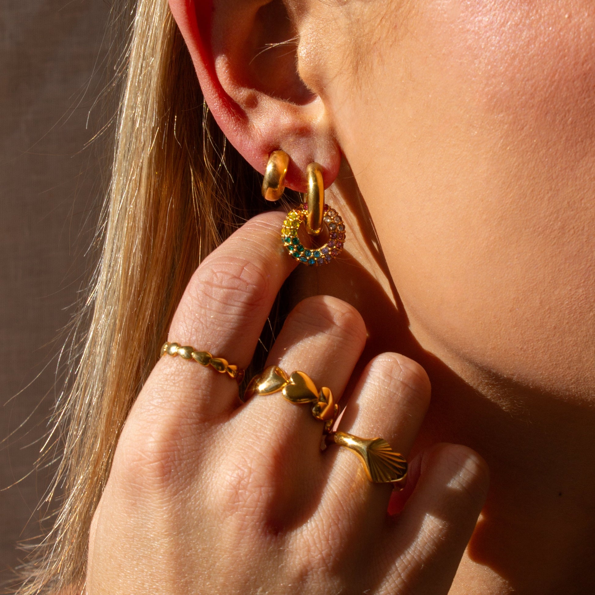 Donna Hoop Earrings - The Peony Haus