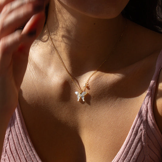 Sibyl Lunar Moth Necklace - The Peony Haus
