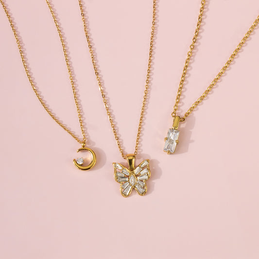 Vanessa Butterfly Necklace - The Peony Haus