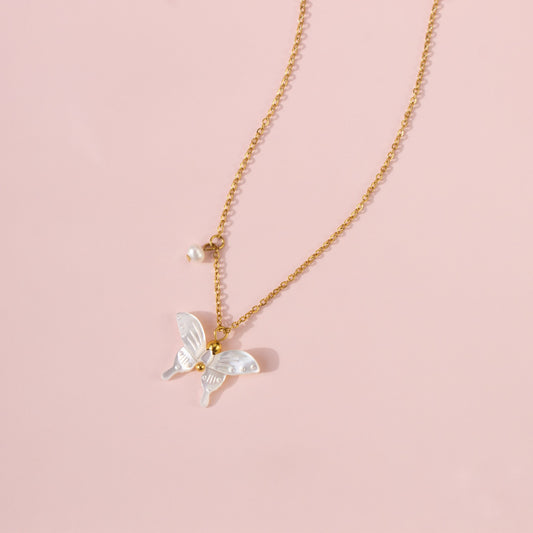 Sibyl Lunar Moth Necklace - The Peony Haus