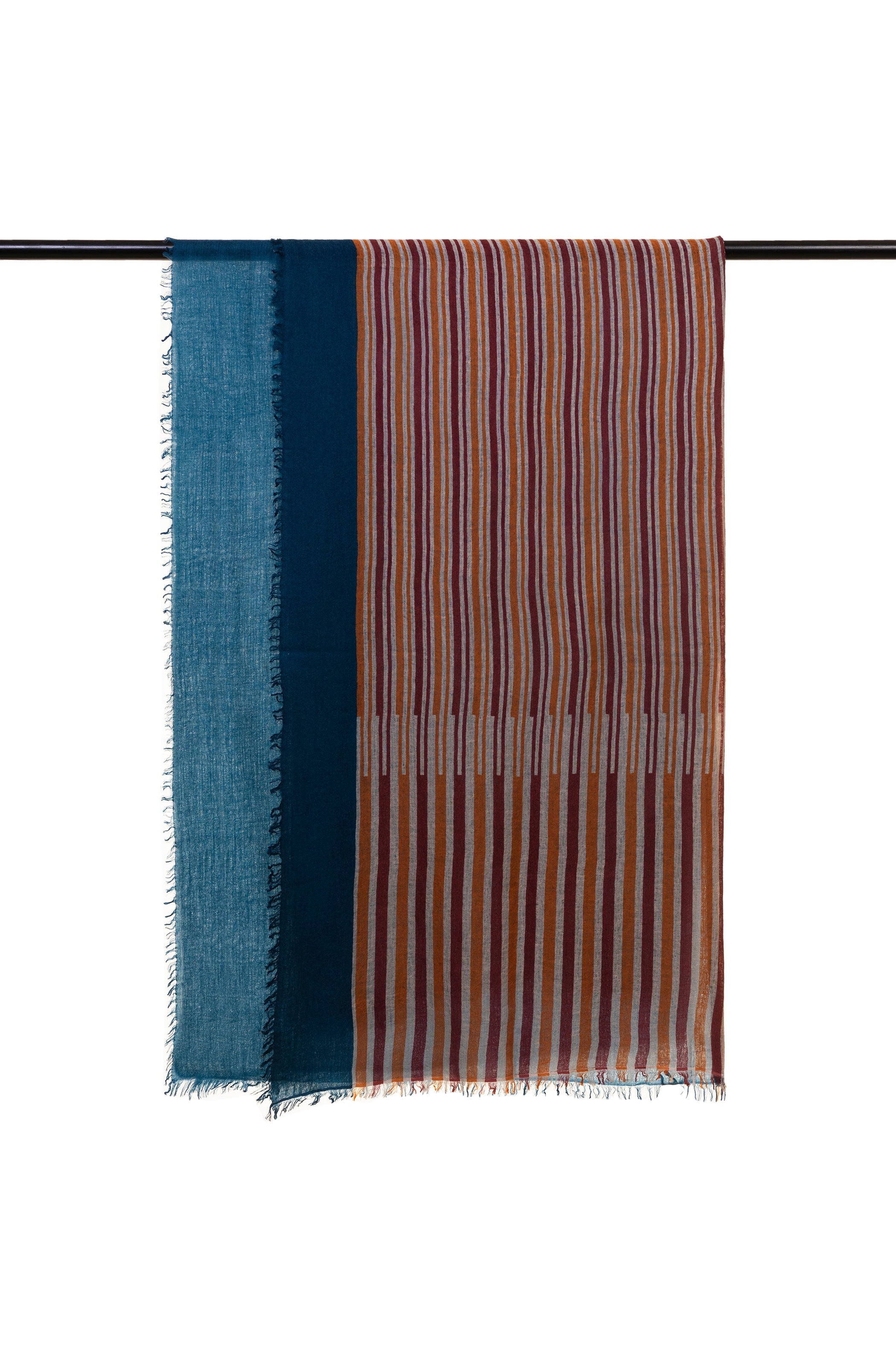 Printed Double Layered Baby Wool Scarf