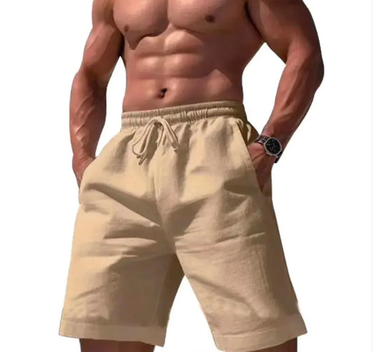 Loose Linen Cotton Shorts - The Peony Haus