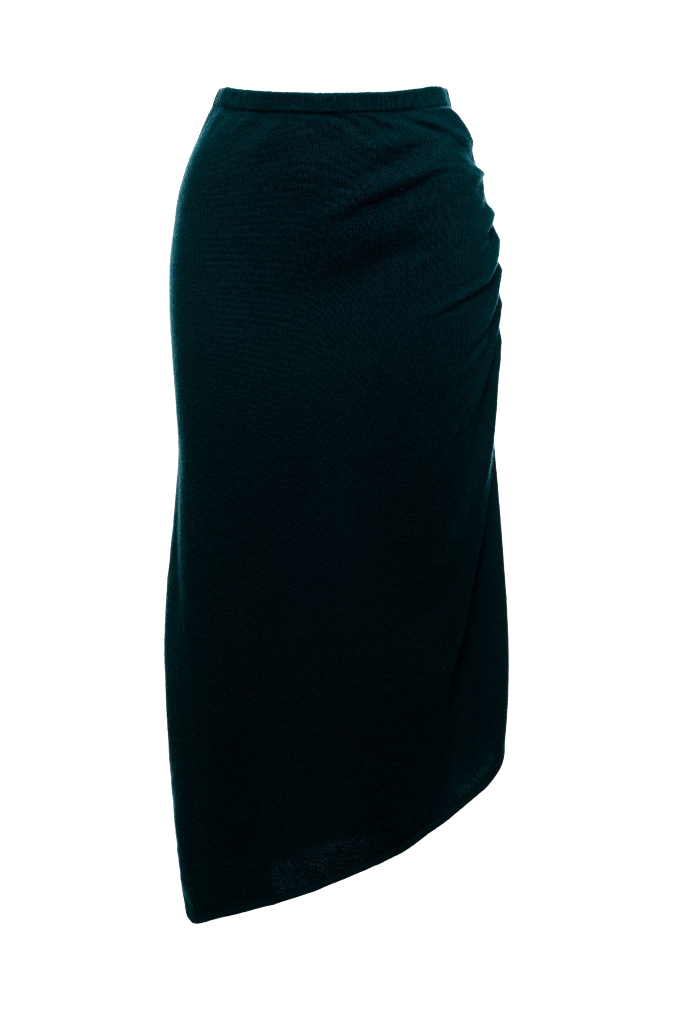 Agate Cashmere Asymmetric Midi Skirt - The Peony Haus