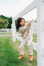 Cream Knit Leggings - 95% Organic Cotton