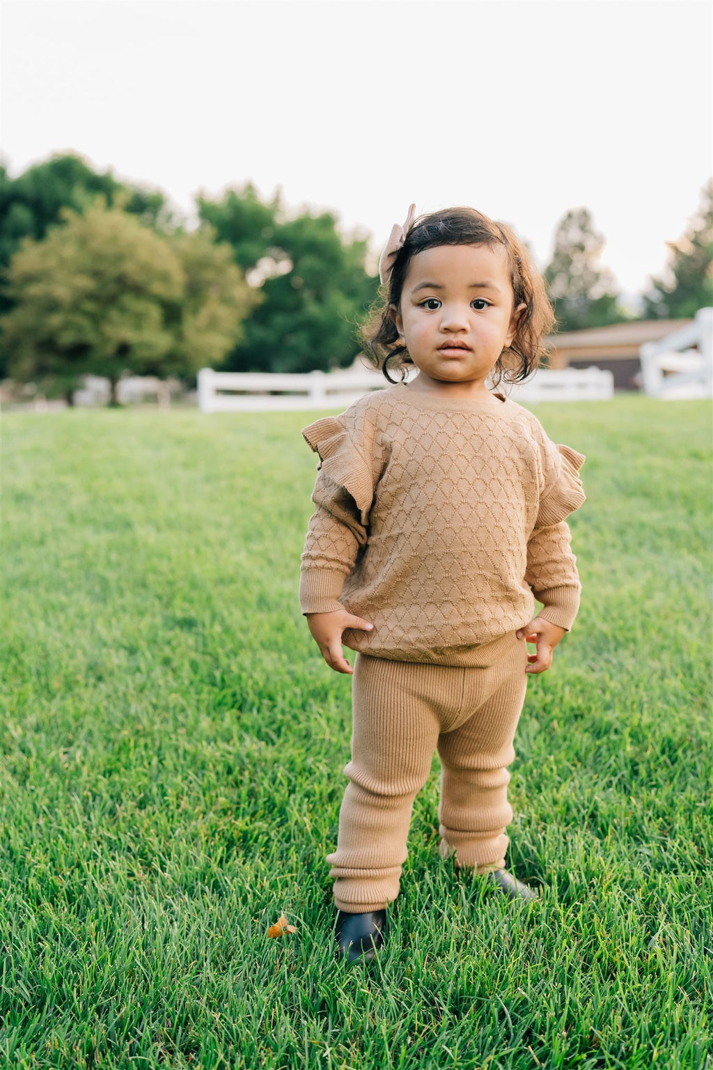 Toffee Knit Leggings - 95% Organic Cotton