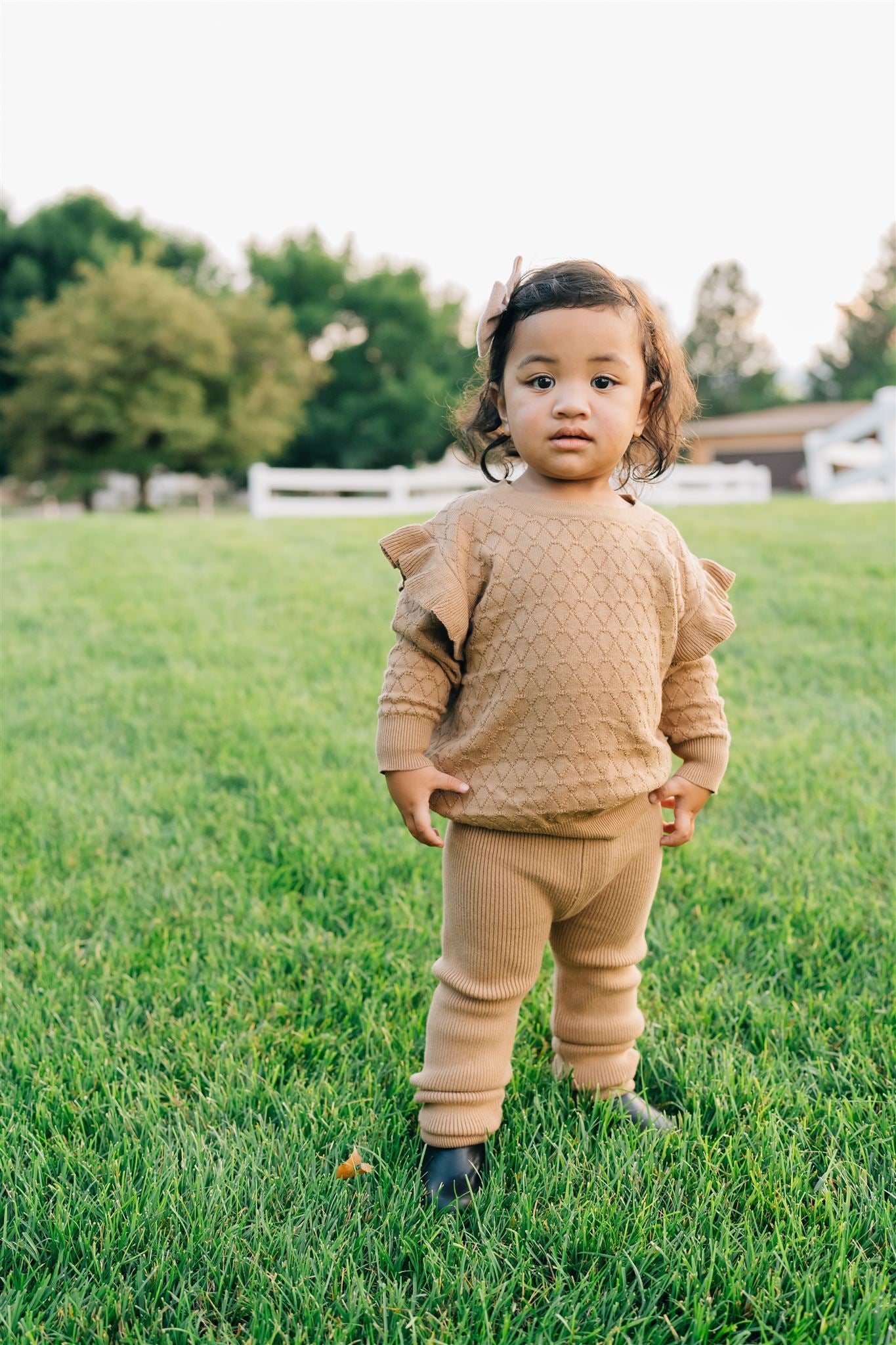 Toffee Knit Leggings - 95% Organic Cotton