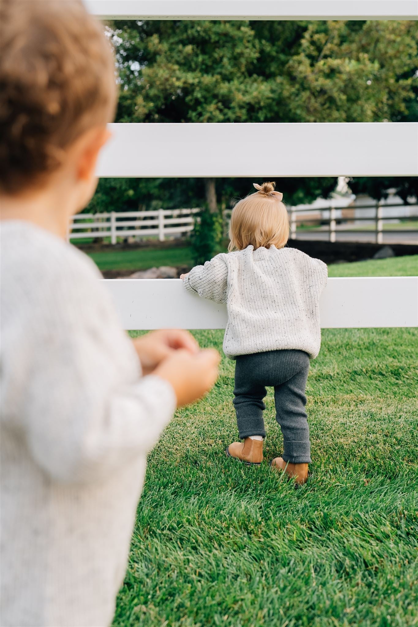 Charcoal Knit Leggings - 95% Organic Cotton