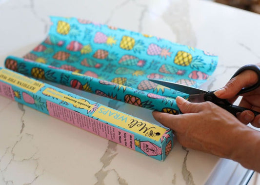Beeswax Wrap Bulk Roll - Pineapple Print - The Peony Haus