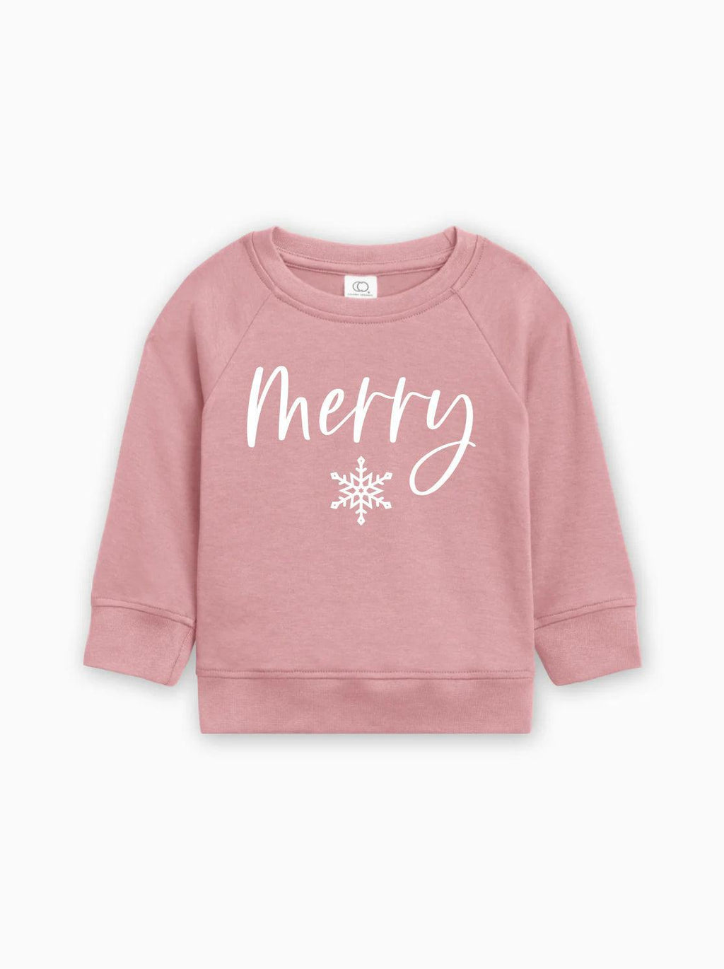 Merry Christmas Snowflake Organic Cotton Baby Toddler Pullover