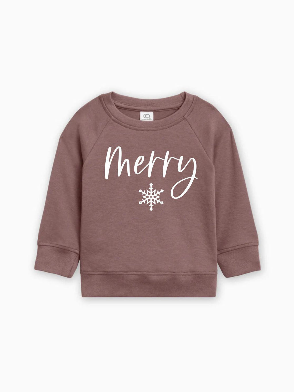 Merry Christmas Snowflake Organic Cotton Baby Toddler Pullover