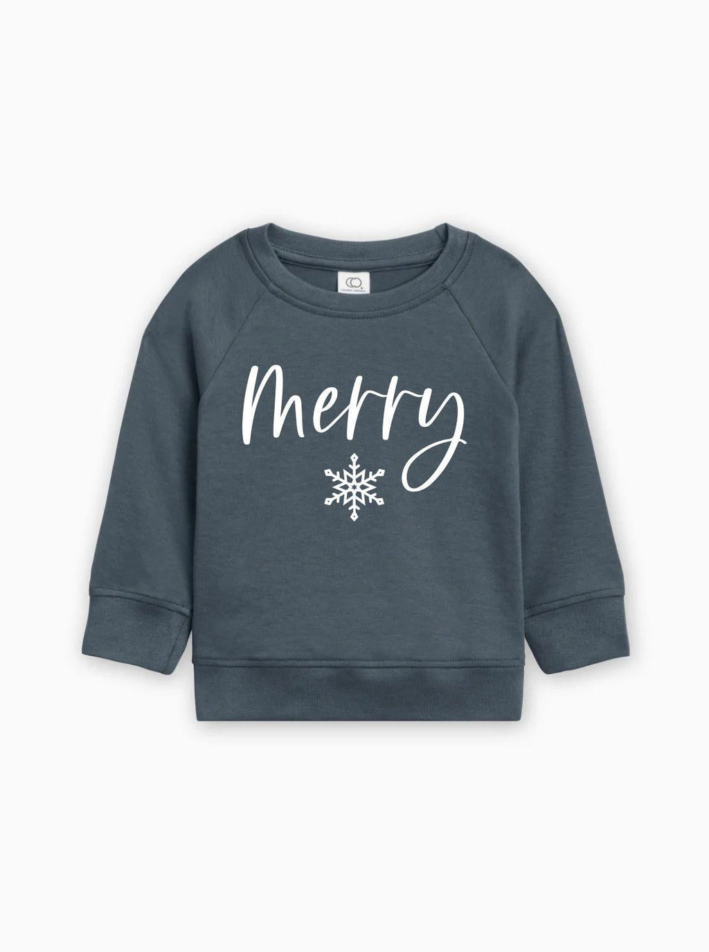Merry Christmas Snowflake Organic Cotton Baby Toddler Pullover