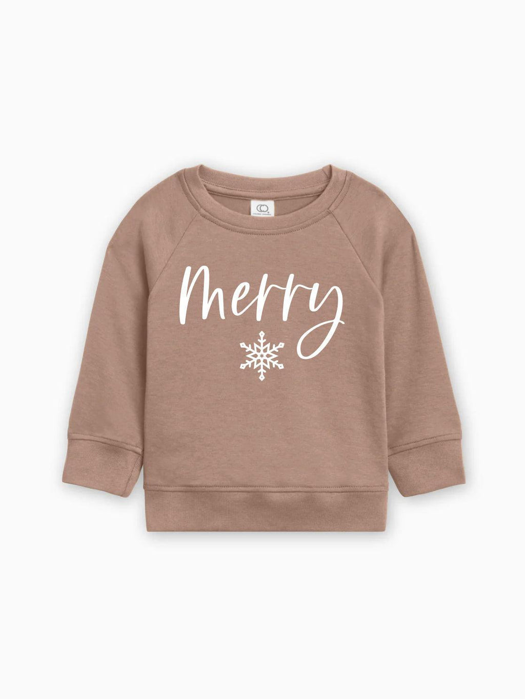 Merry Christmas Snowflake Organic Cotton Baby Toddler Pullover