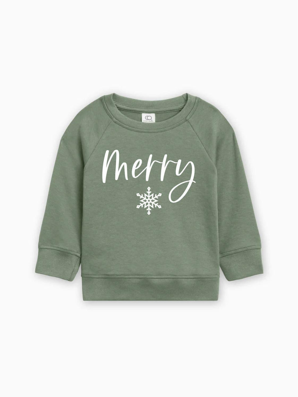 Merry Christmas Snowflake Organic Cotton Baby Toddler Pullover