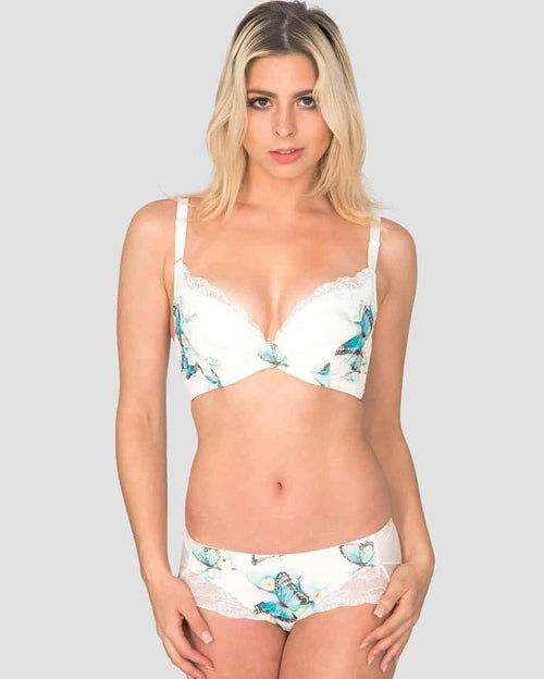 Morpho - Bendable Wire Silk & Organic Cotton Bra - The Peony Haus