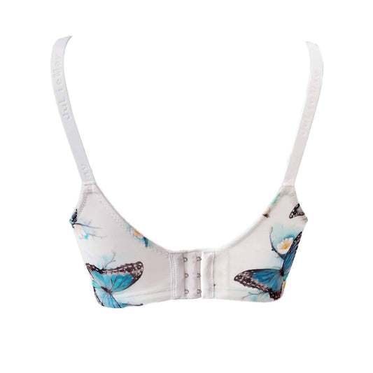 Morpho - Bendable Wire Silk & Organic Cotton Bra - The Peony Haus