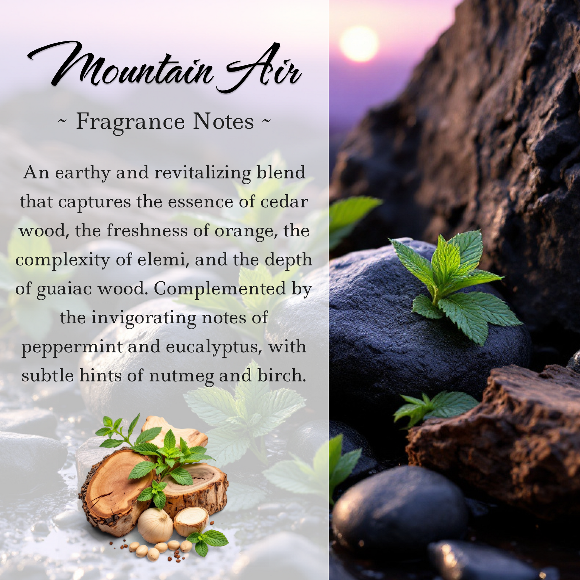 Mountain Air Crystal-Enhanced Reed Oil Diffuser, 100ml