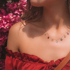 Gold Rainbow Sparkler Necklace