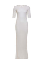 Women's Silk Wool Cashmere Multi Ribbed Dress