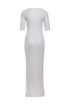 Women's Silk Wool Cashmere Multi Ribbed Dress