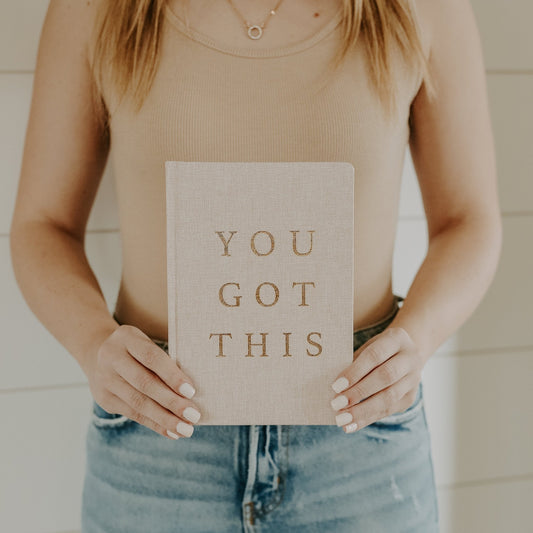 You Got This Fabric Journal - The Peony Haus