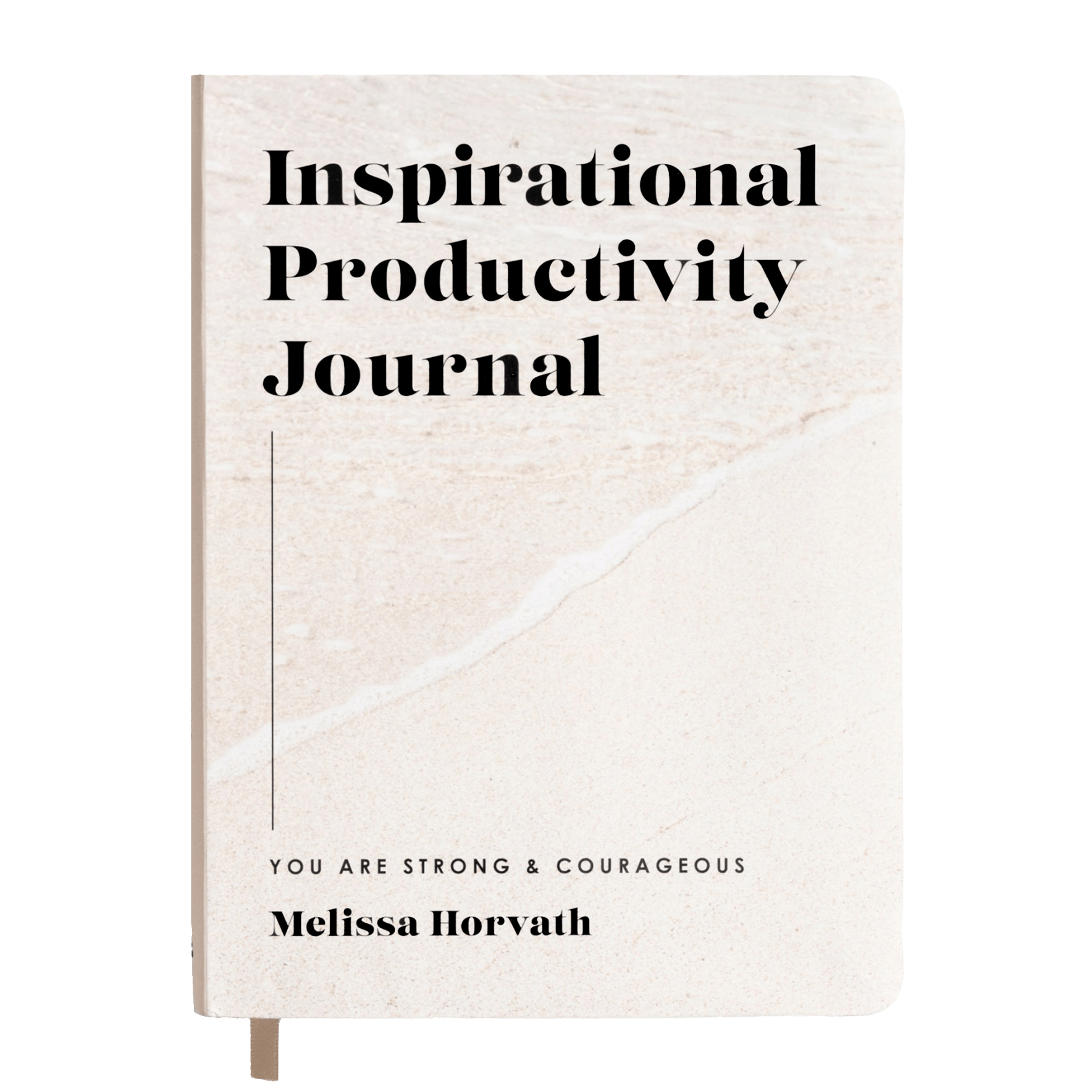 Inspirational Productivity Journal: You Are Strong & Courageous - The Peony Haus
