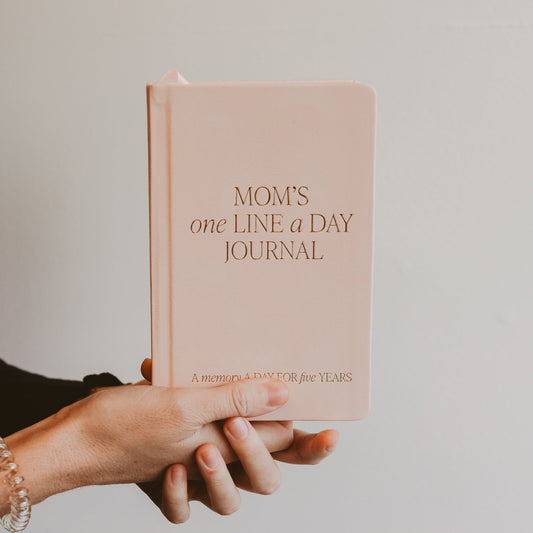 Mom's One Line A Day Leather Journal - The Peony Haus