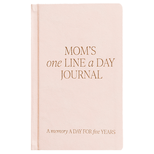Mom's One Line A Day Leather Journal - The Peony Haus