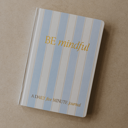 Be Mindful Striped Journal - The Peony Haus