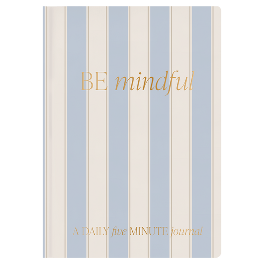 Be Mindful Striped Journal - The Peony Haus