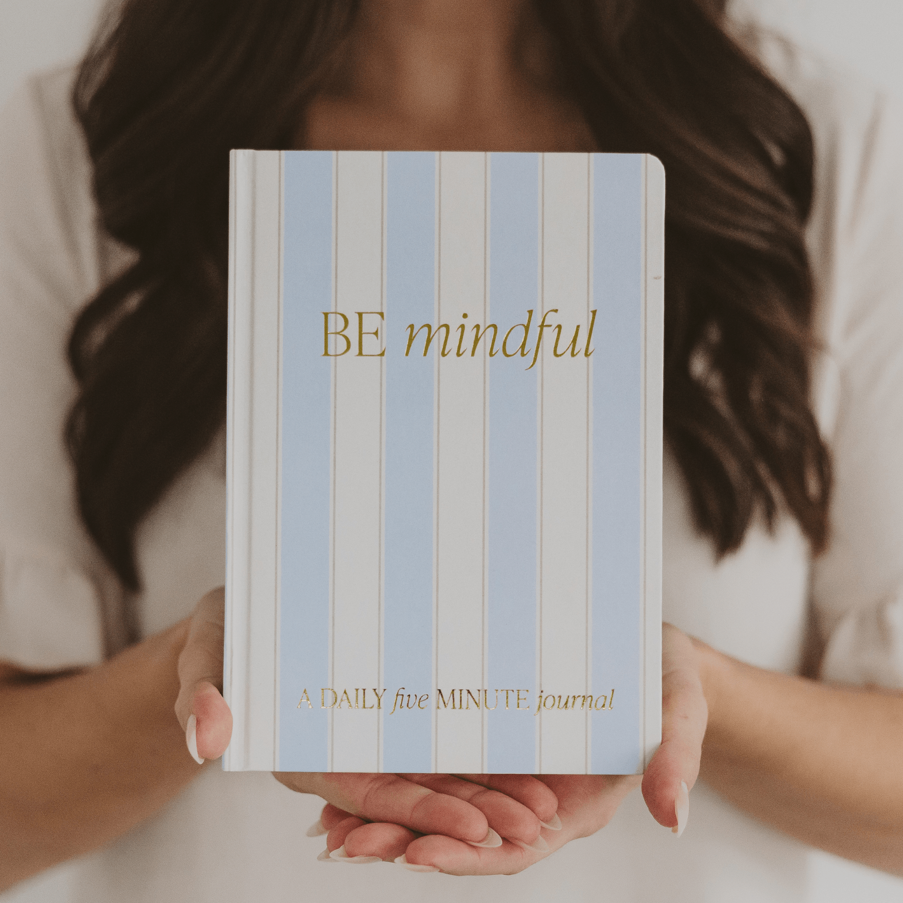 Be Mindful Striped Journal - The Peony Haus