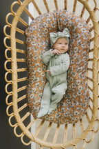 Sage Organic Cotton Ribbed Head Wrap- 95% Organic Cotton