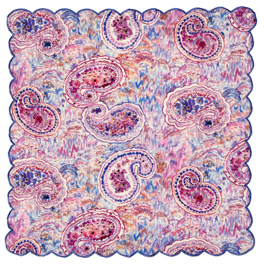 Scallop Napkin set of 4- Paisley