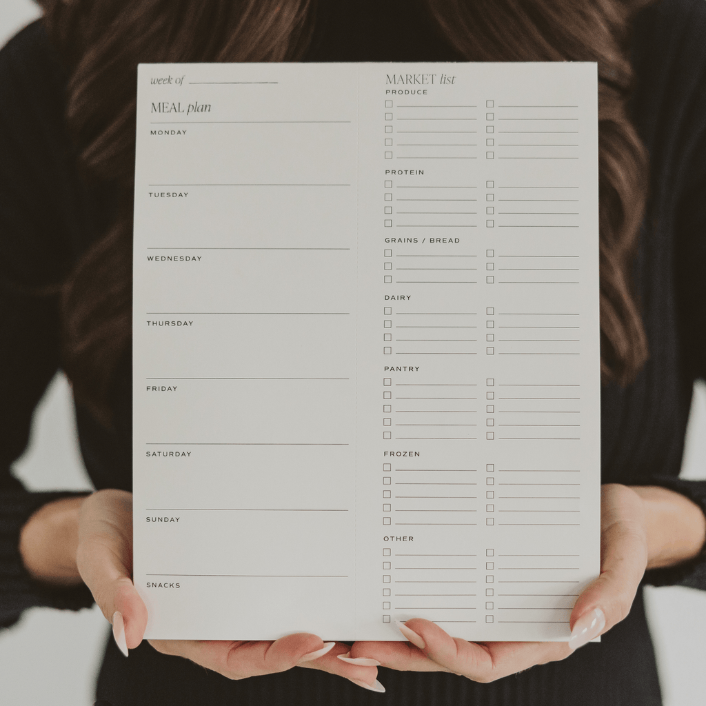 Weekly Meal Planner Notepad - The Peony Haus