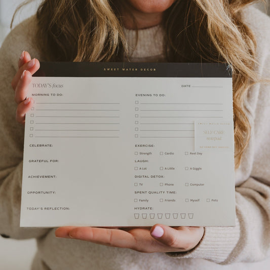 Self Care Notepad - The Peony Haus